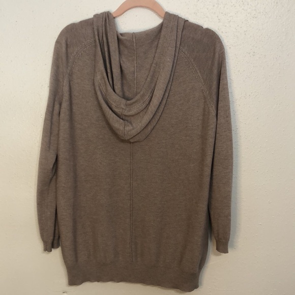 Lori Felt Los Angeles cashmere blend hooded sweater size medium - Picture 6 of 6